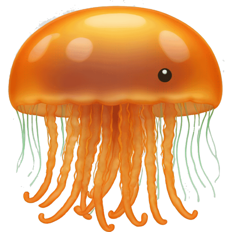 Orange jellyfish emoji