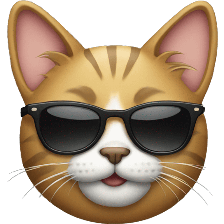 Cat with sunglasses emoji