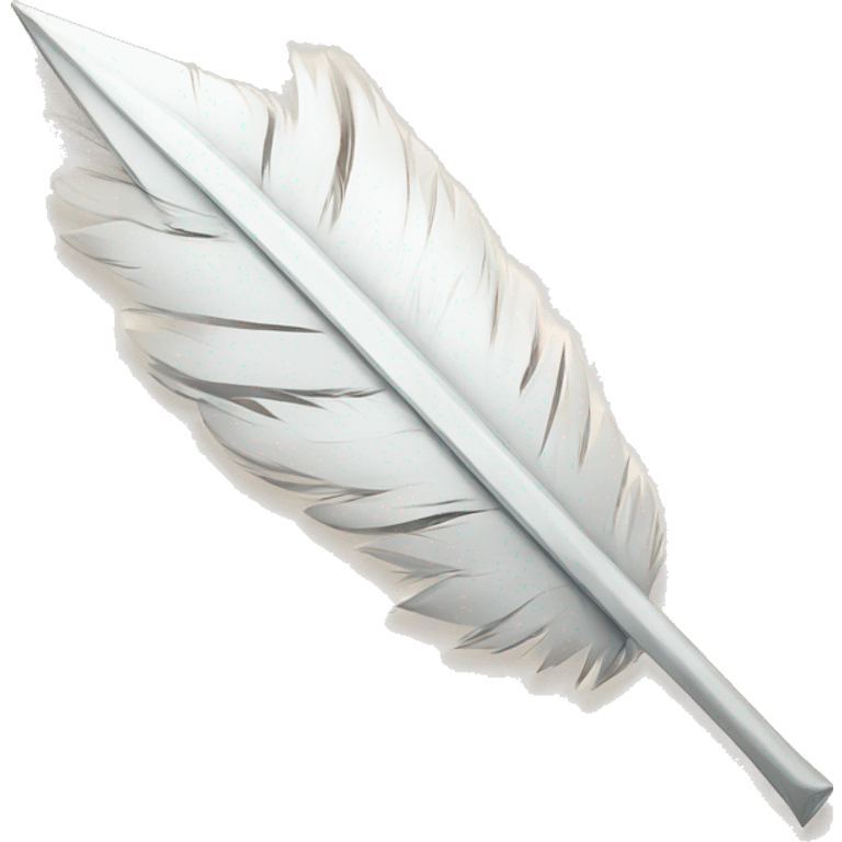 white feathered arrow emoji