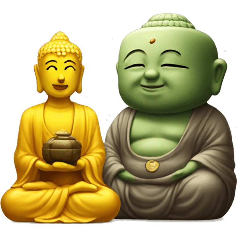 Dice and Buddha  emoji