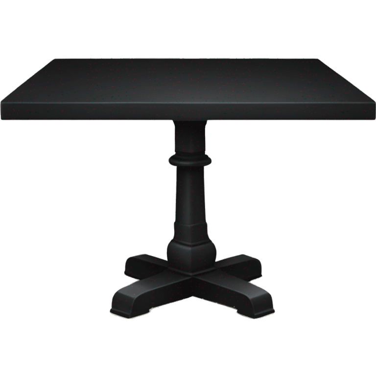 Black square table emoji