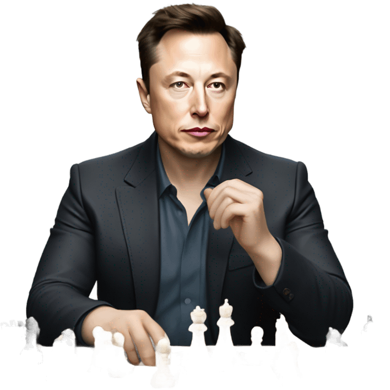 Elon musk playing chess emoji