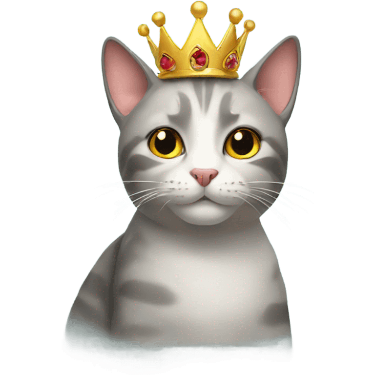 Cat with a crown  emoji