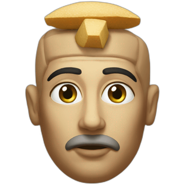 Egyptian prisdent eating emoji