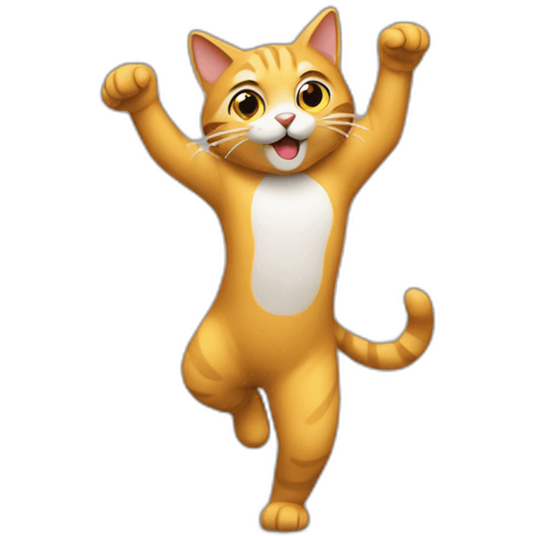 Gato bailando emoji