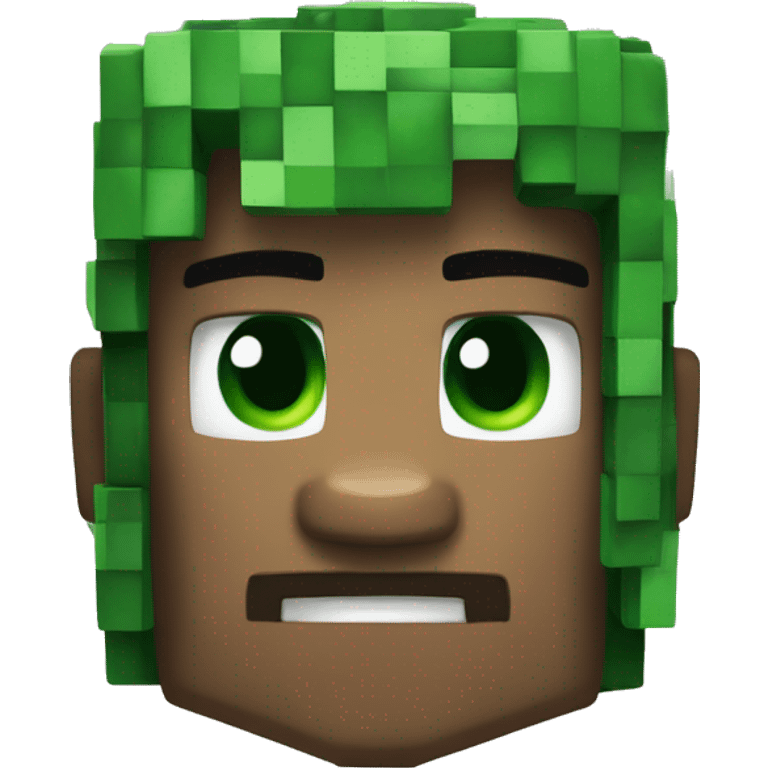 Un creeper de Minecraft  emoji