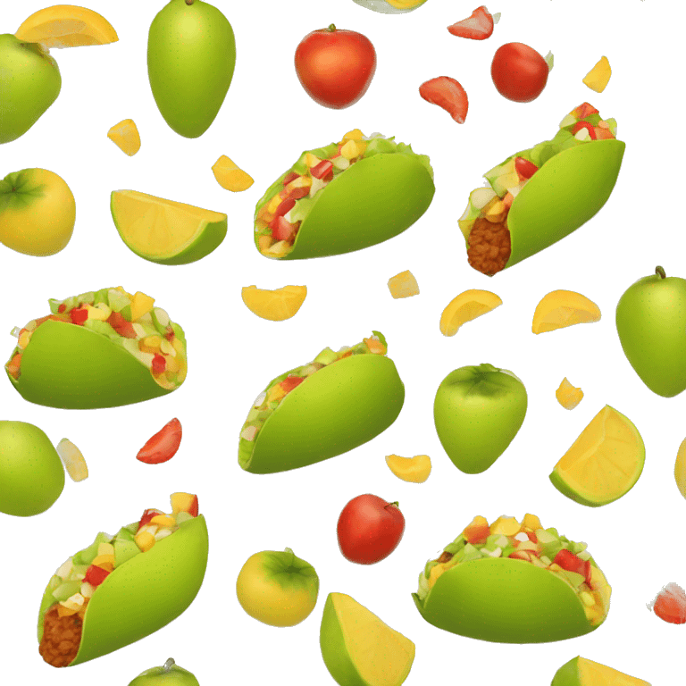 Fruit taco emoji