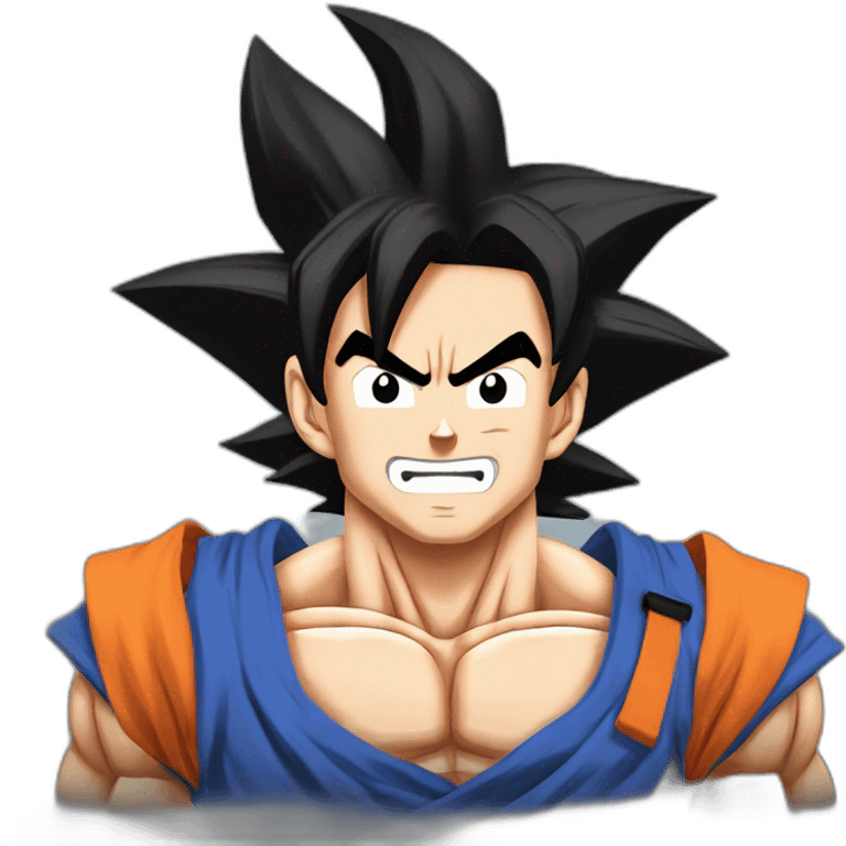 Goku in supersaiyan emoji