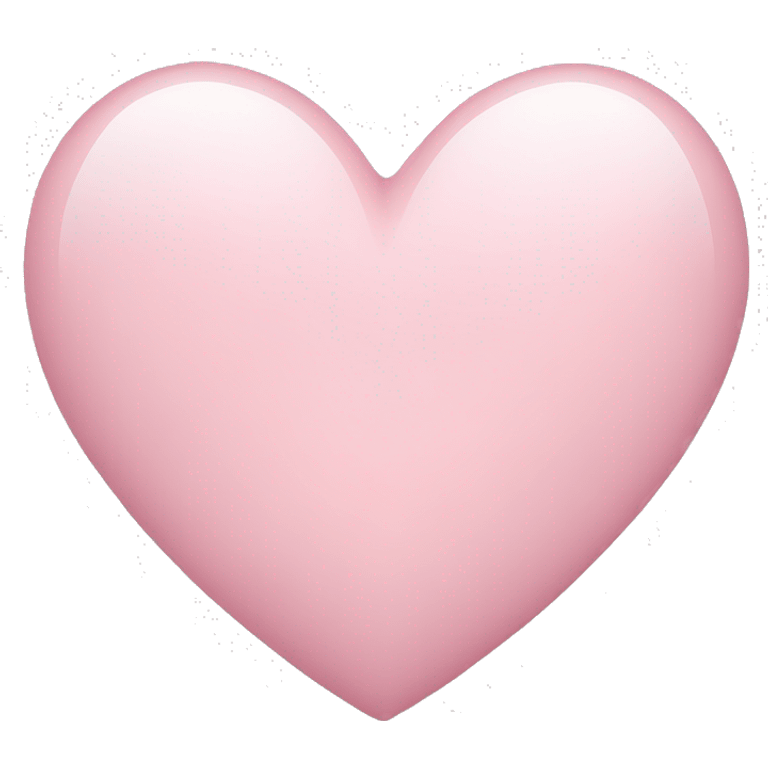 a light pink heart  emoji