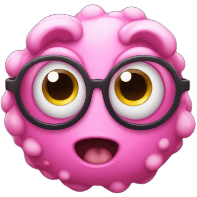 pink four eyed creature emoji