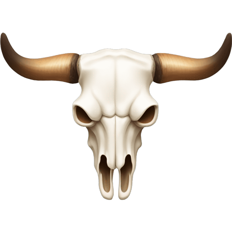 longhorn bull skull (dicord emoji style) emoji