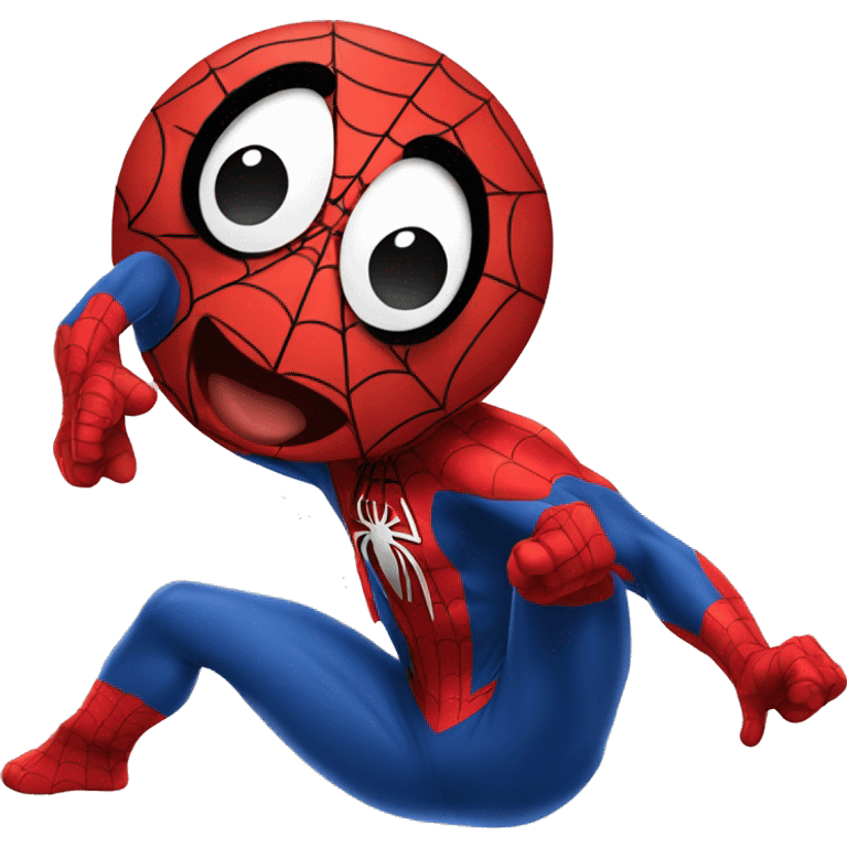 A twerking spiderman emoji