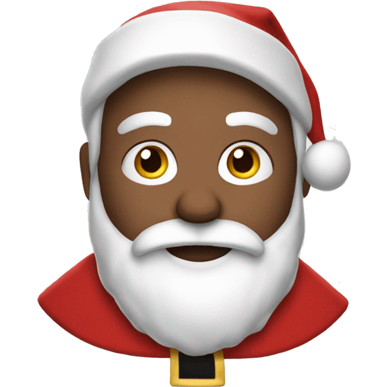 Santa wearing a cape emoji