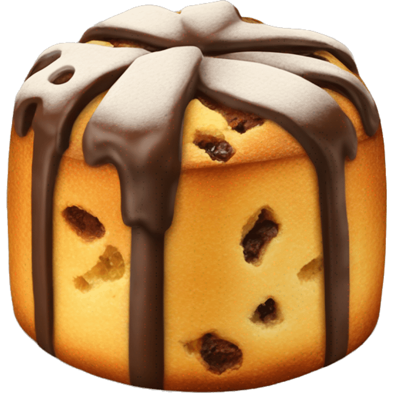 Panettone relleno de chocolate  emoji