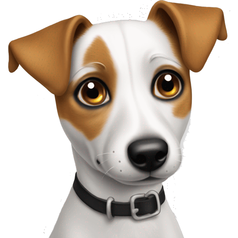 Jack Russell dog with pleading eyes emoji