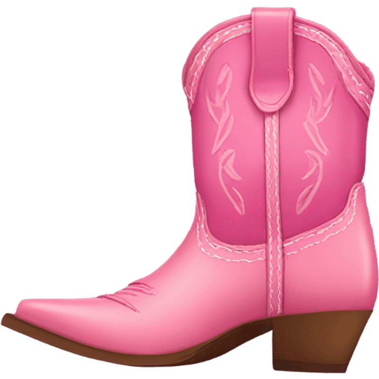 Pink cowgirl boots emoji