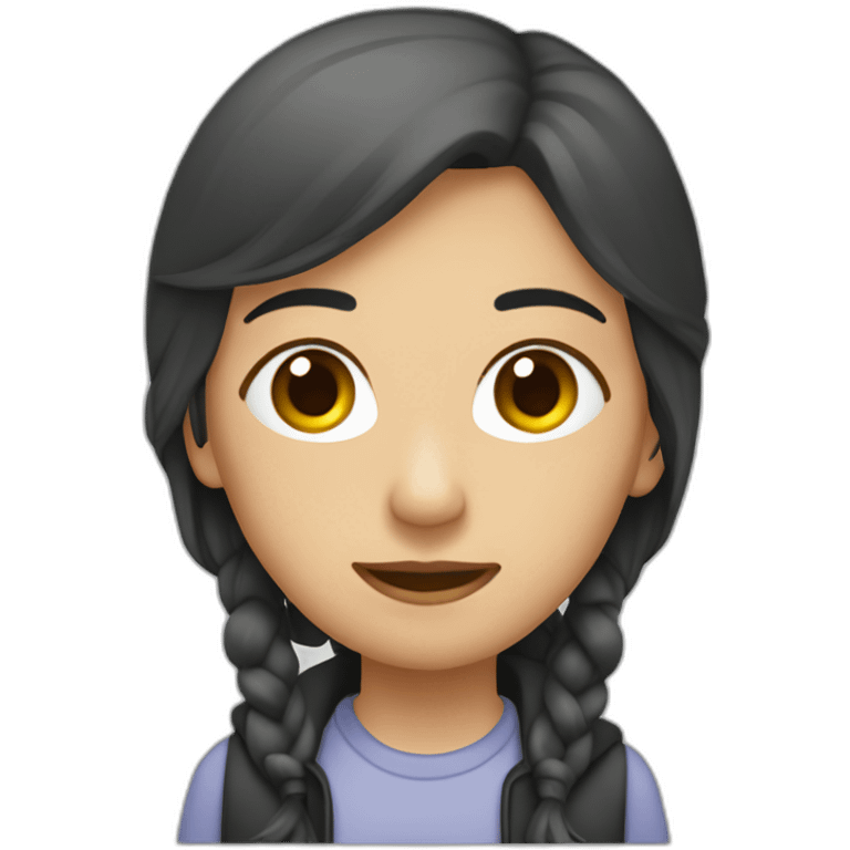 diseañdora grafica en su escritorio emoji