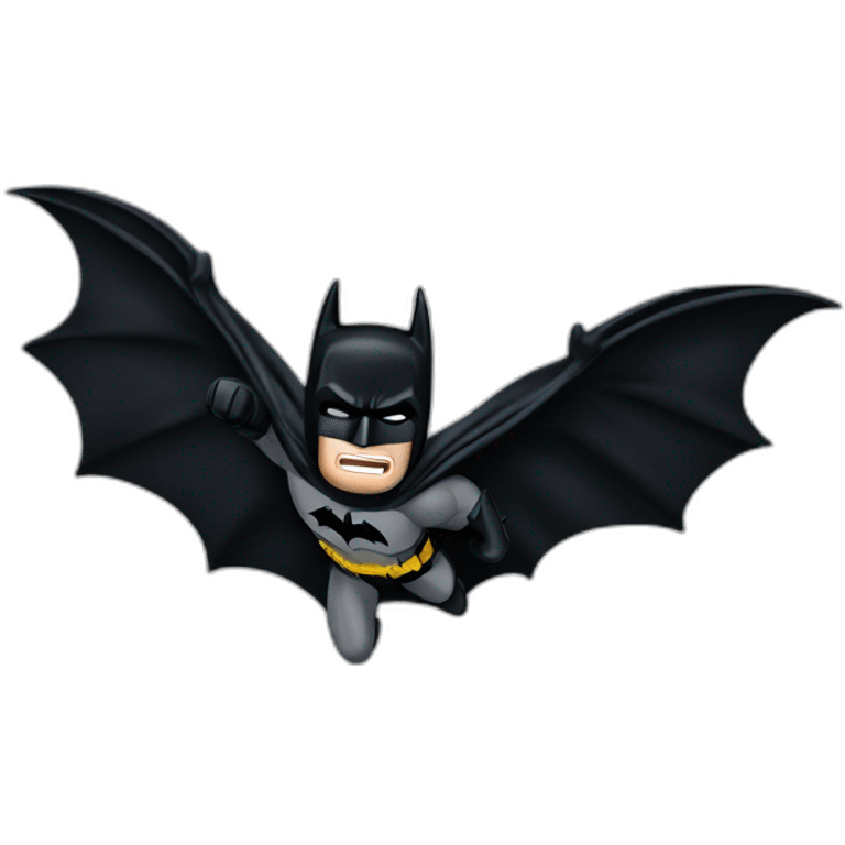 The dark knight batman flying movie emoji