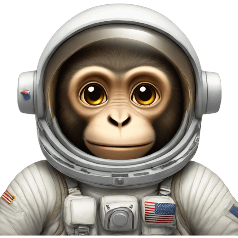 astronaut monkey emoji