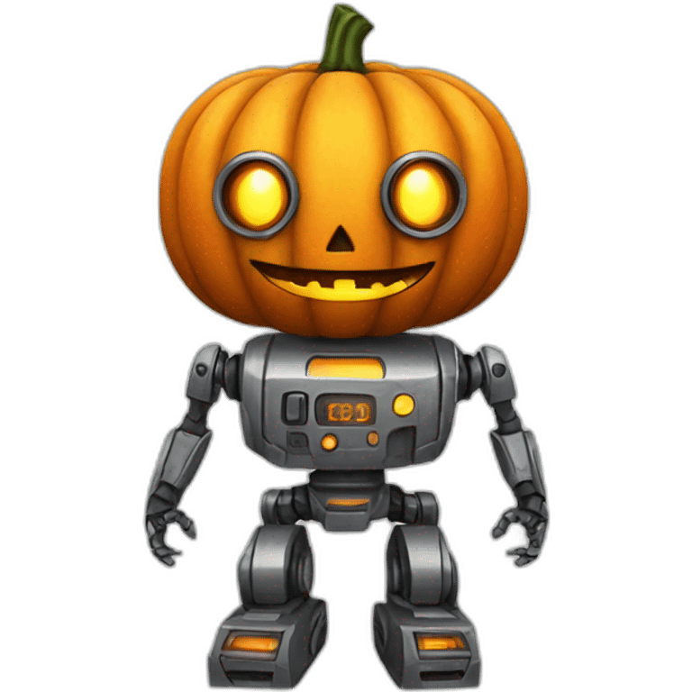 robot pumkin emoji