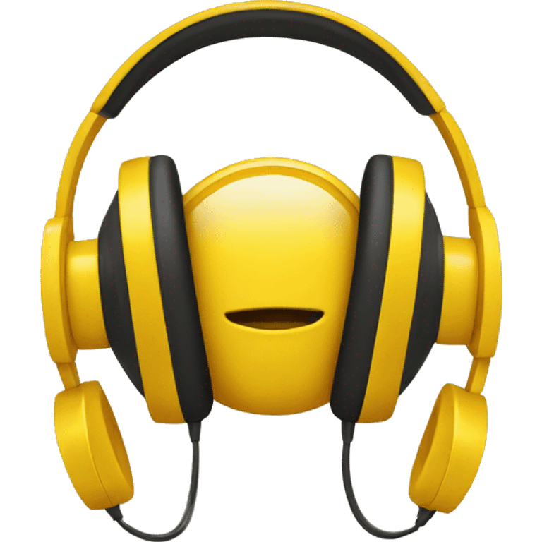 yellow headphones emoji