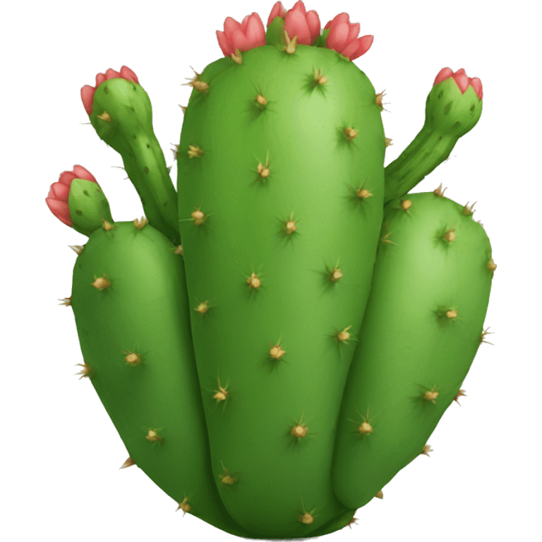 round Nopal without pot emoji