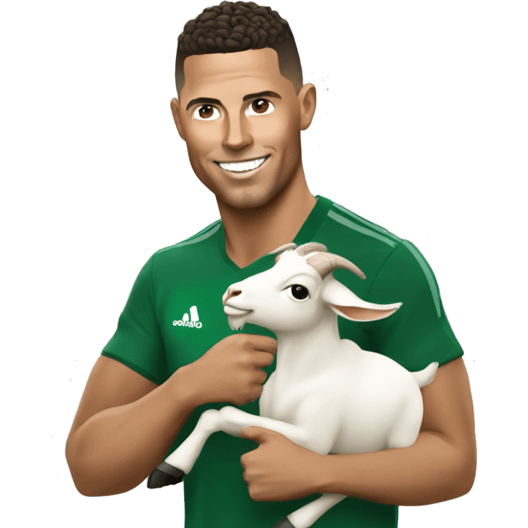 Ronaldo with goat emoji