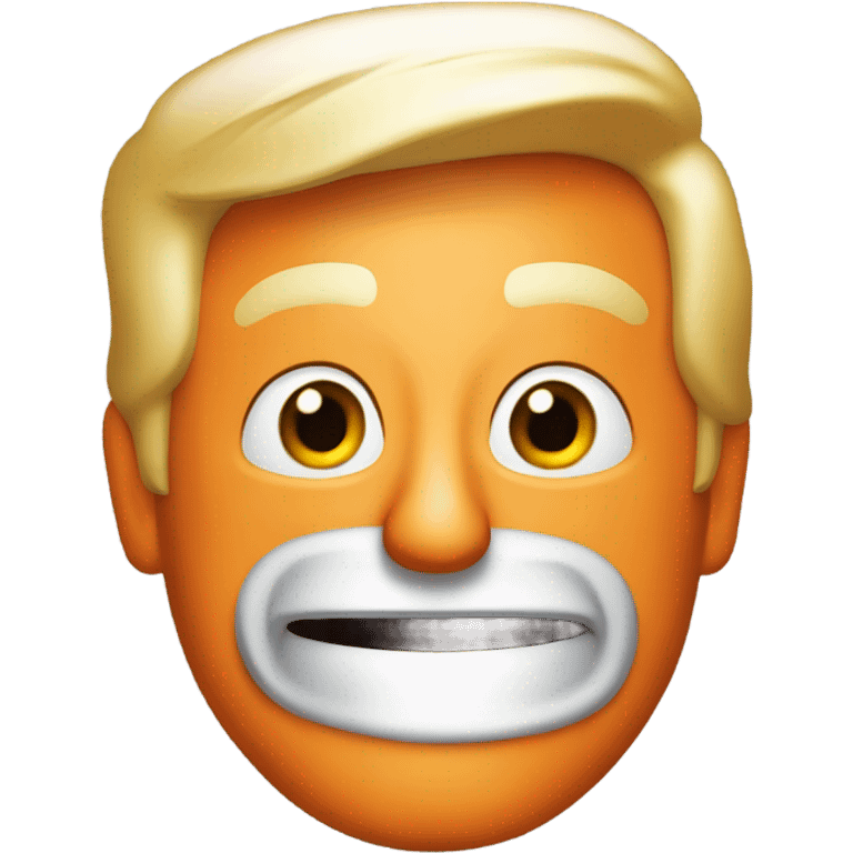 Trump and orange emoji