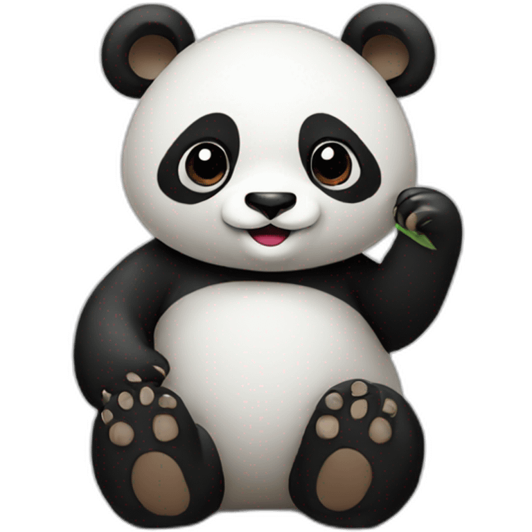 Poker cards panda emoji