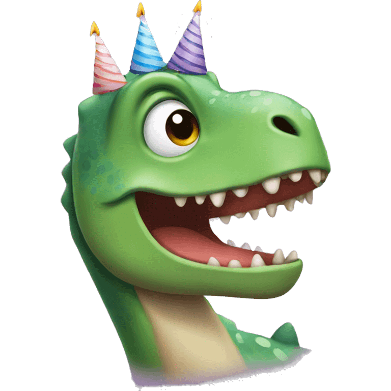 Birthday dinosaur  emoji