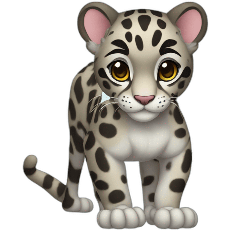 Clouded Leopard Full Body emoji