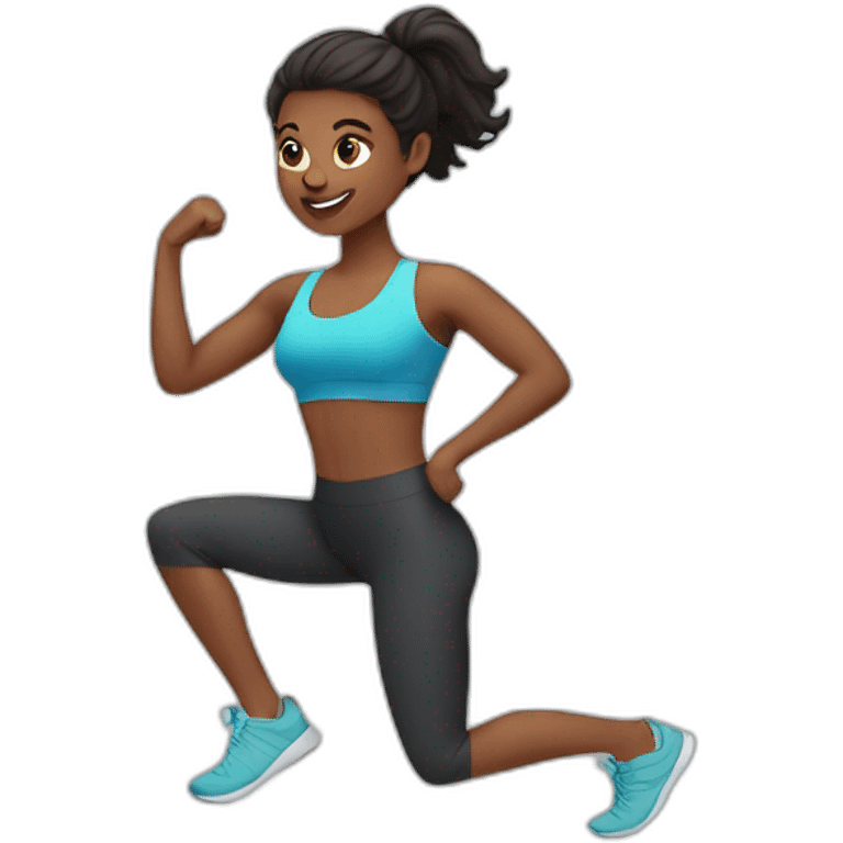 woman workout emoji