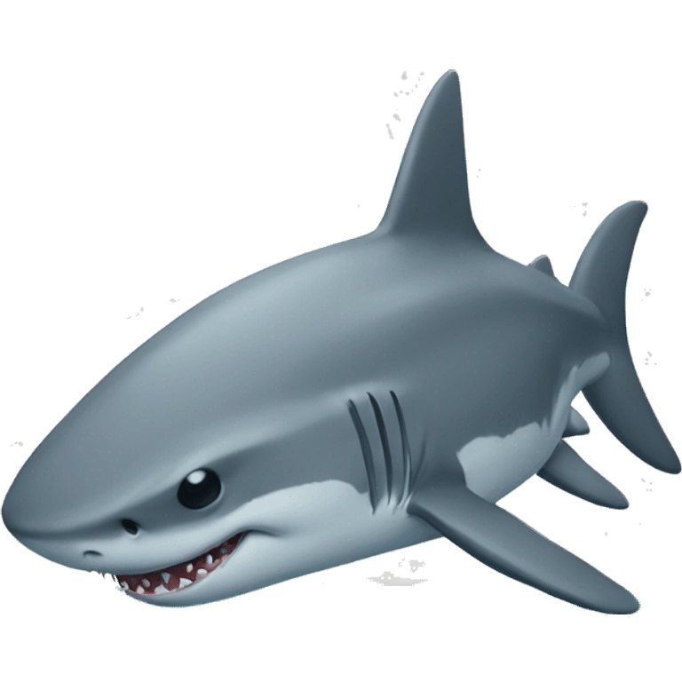 extremely depressed shark emoji