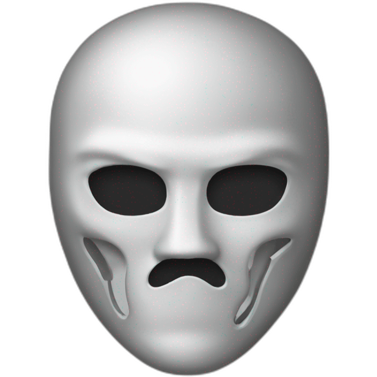 Masque squelette emoji