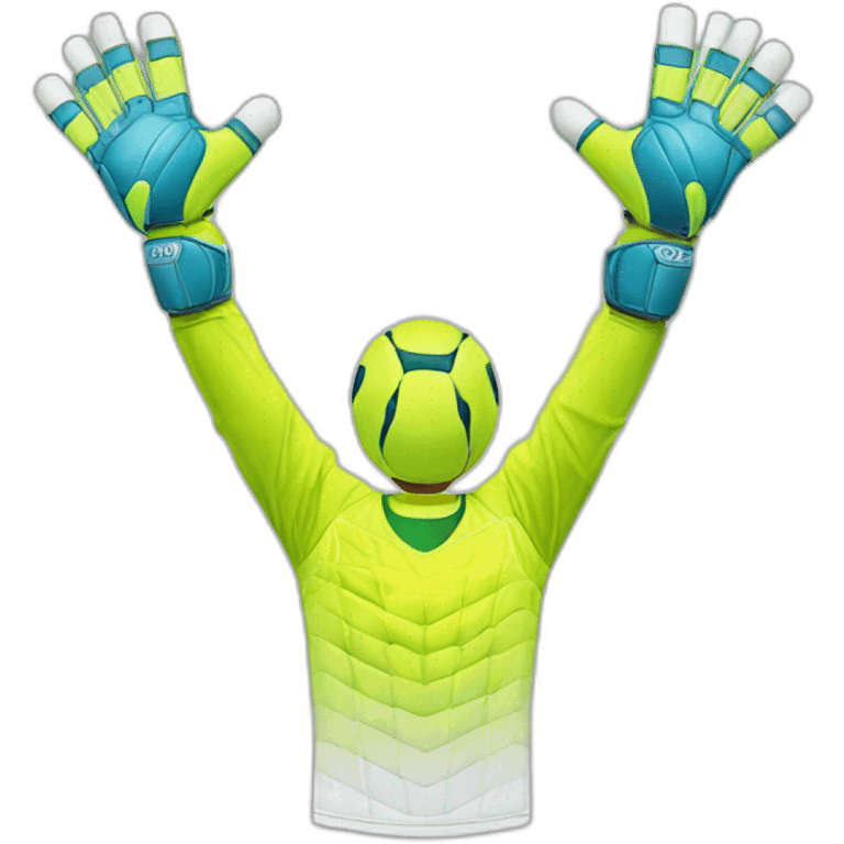 goal keeper He wears gloves  emoji