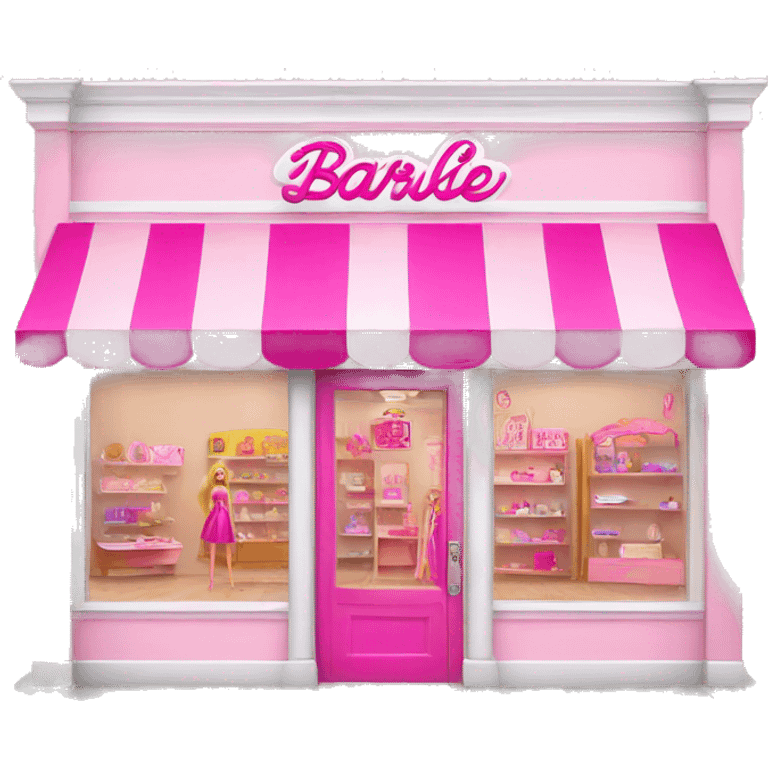 pink barbie shop emoji