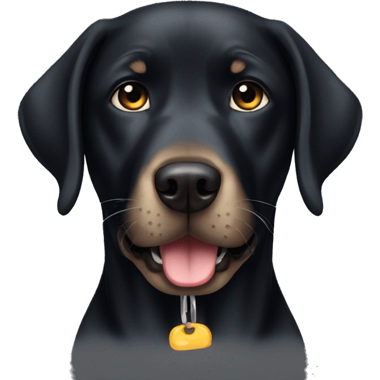 black labrador cry emoji