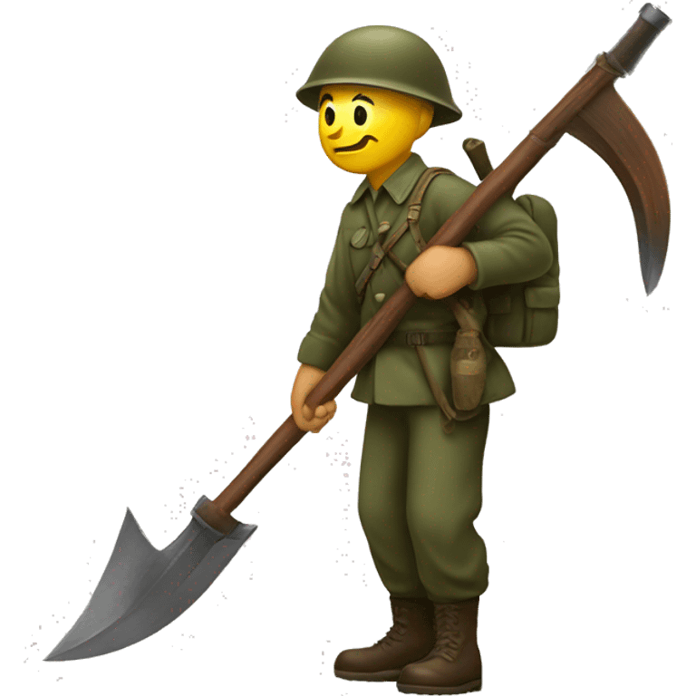 soviet union soldier with the sickle and hammer emoji