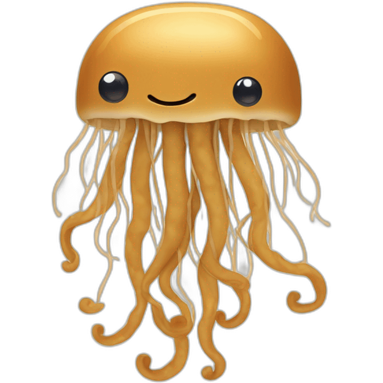 Peanut butter cute jellyfish sing emoji