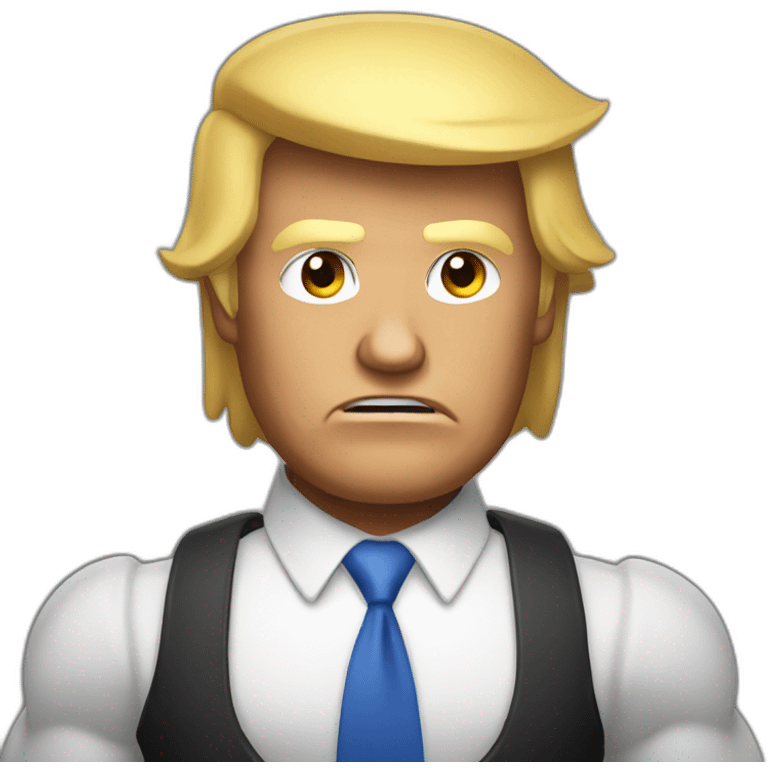 Muscular Donald Trump emoji