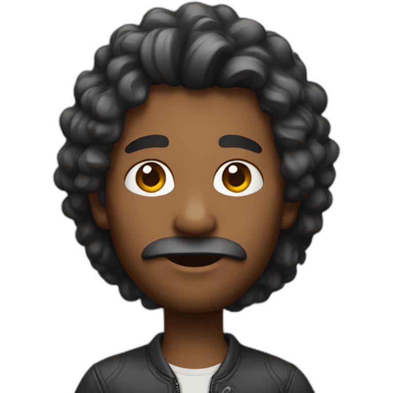 developer with rich hair emoji