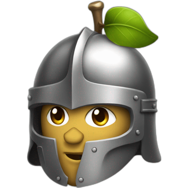 knight with apple helmet emoji