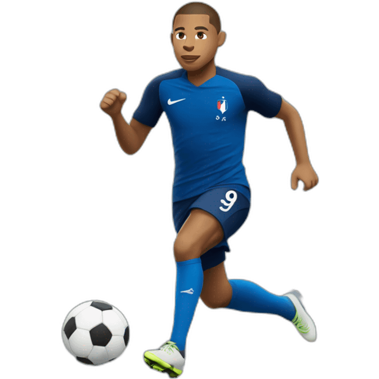 france mbappe player running emoji