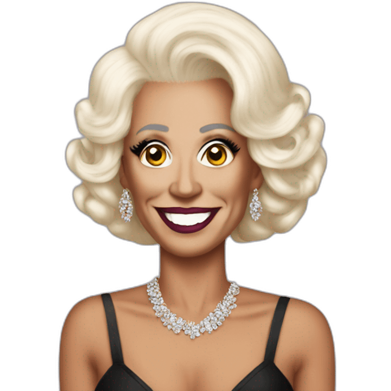 Joe biden as a drag queen emoji