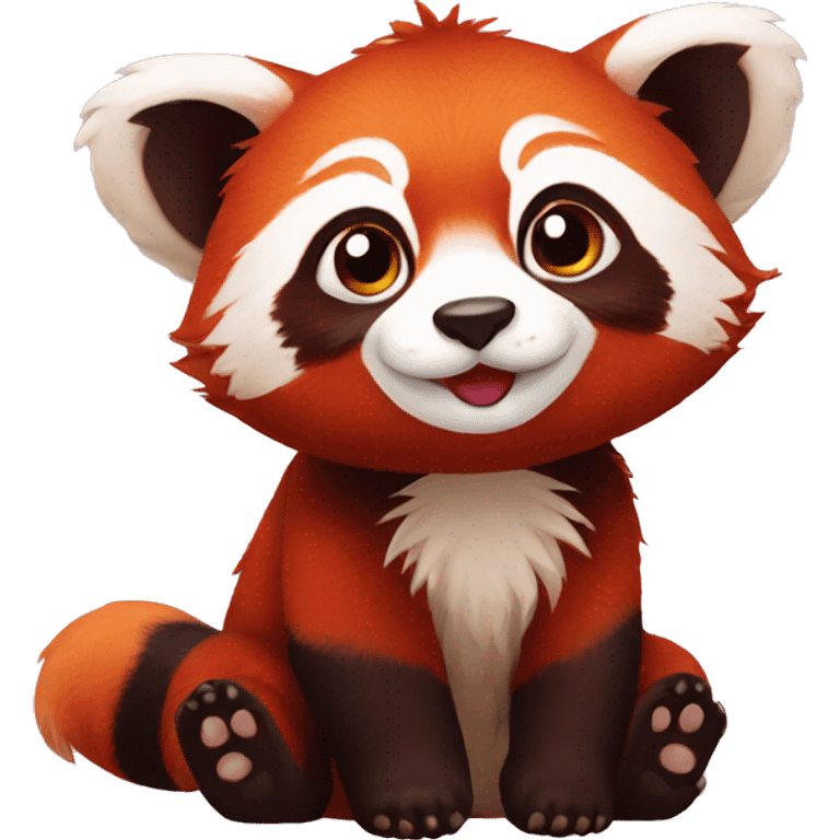 A baby red panda emoji