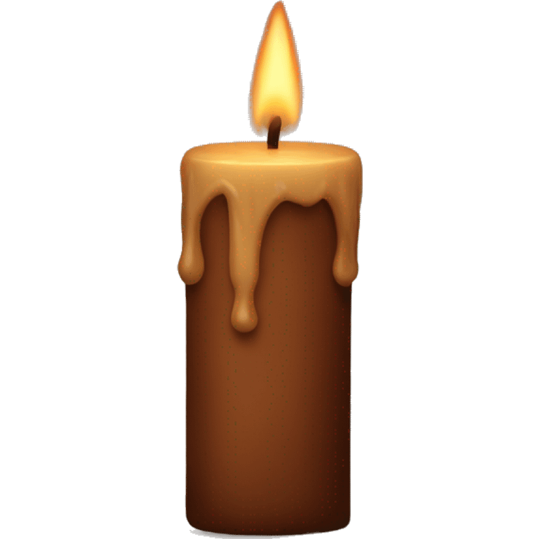 brown candle emoji