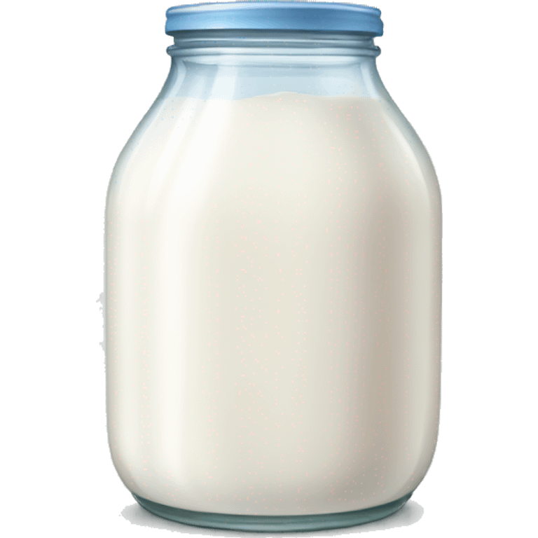 milk in jar  emoji