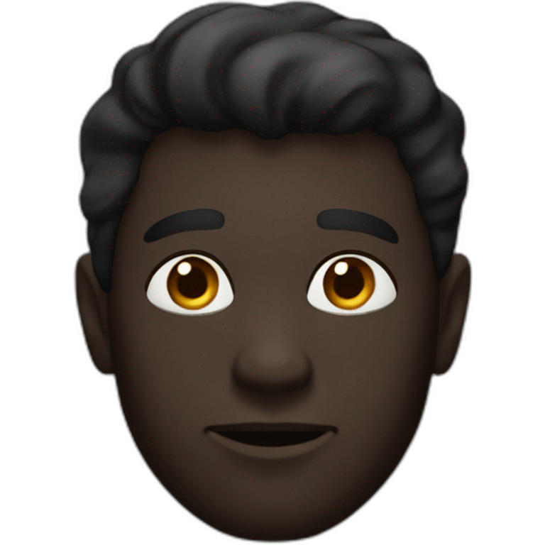 homme noir choqué emoji