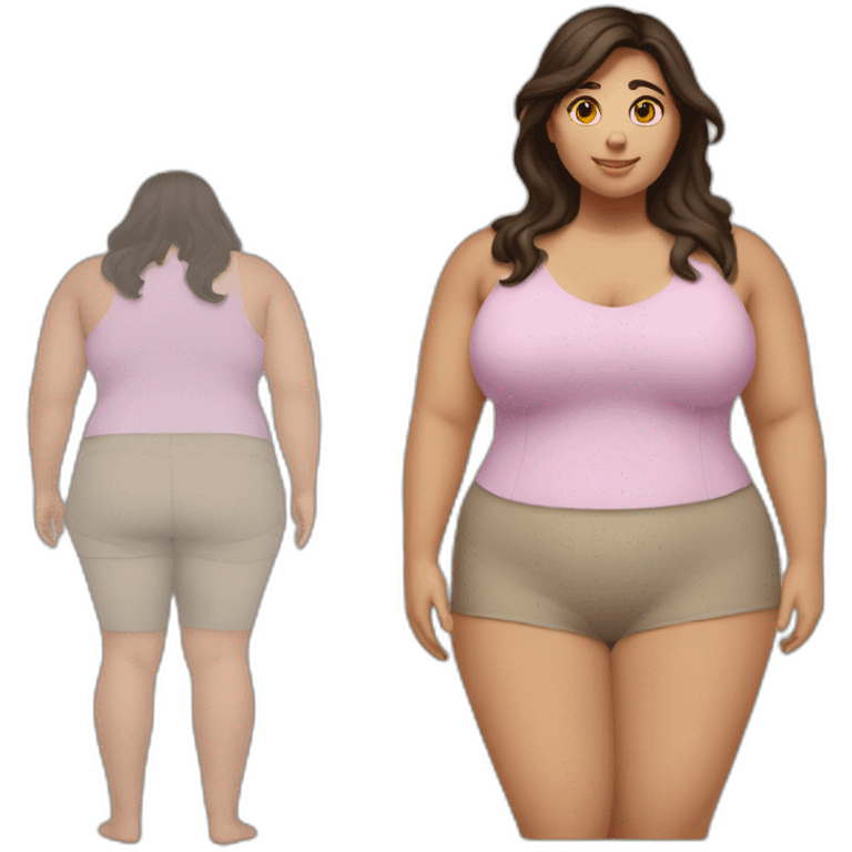 Chubby-Woman-BrunetteHair-Fullbody emoji