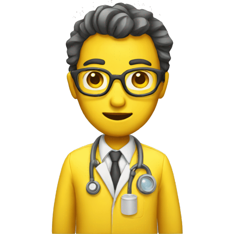 scientist yellow skin emoji